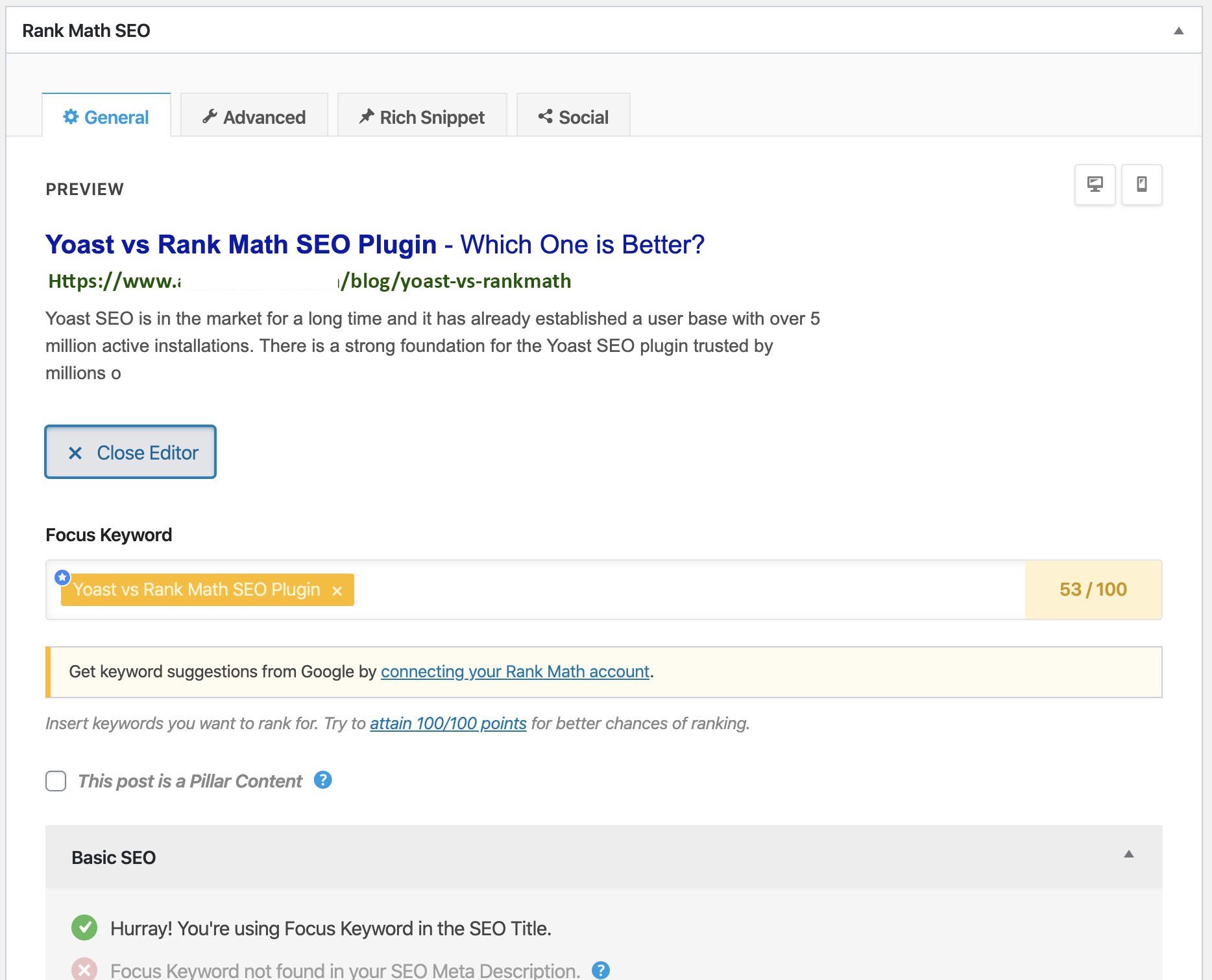 Yoast SEO vs Rank Math vs All in One SEO Plugin 14